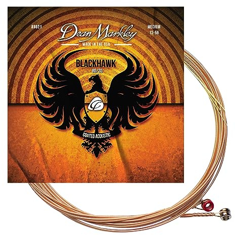 DEAN MARKLEY BLACKHAWK COATED 80/20 A STRINGS MEDIUM 13-56