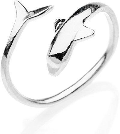 Delfin-Ring aus Silber 925#MS053AN