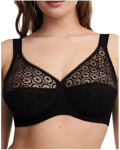 Chantelle Soutien-Gorge Armatures Fête (Noir), 95 E (EU 80), Soutien-Gorge Emboitant, DE, Noir,