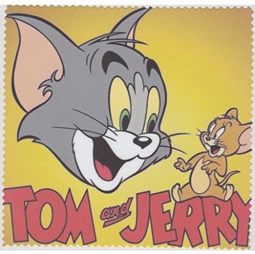 Microfasertuch zum Brille reinigen - Motiv Tom+Jerry - Brillenputztuch NEU