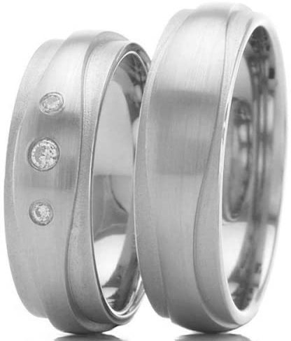 Trauringe 600/- Platin R-609