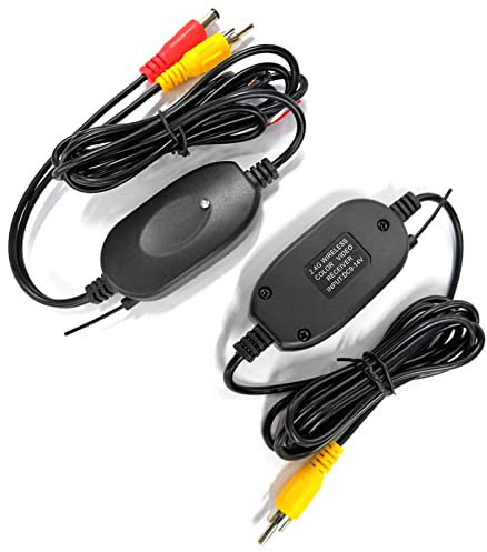 2.4G Wireless Color Video Transmitter and Receiver for Vehicle Backup Camera Front Car Rear View Monitor and Camera System