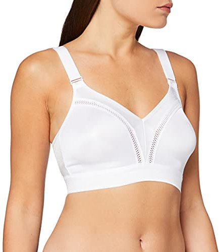 TriAction Womens Workout N Sports Bra, White, 32D UK