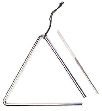 DD 15,2 cm Musik Percussion Triangel, Striker, Halter & Fall