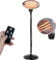 Heatlab 2KW IPX4 FreeStanding Water Resistant Infrared Electric Garden Outdoor Indoor Patio Heater with Remote Control - 3 Power Settings (Heater)