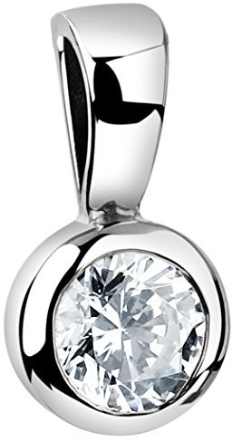 Nenalina Stein Anhänger für Damen Kette oder Halskette mit Zirkonia in 925 Sterling Silber, 261207-019