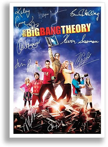 Memorabilia The Big Bang Theory Full Cast Signed Autograph Signature A4 Poster Photo Print Photograph Picture TV Show Series Season DVD Boxset Present Gift (A4 POSTER ONLY)