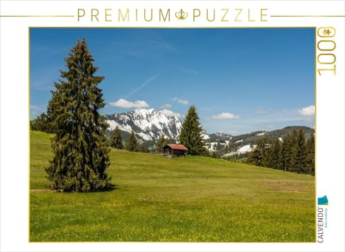 CALVENDO Puzzle Blick auf den Grünten | 1000 Teile Lege-Größe 64 x 48 cm Foto-Puzzle für glückliche Stunden