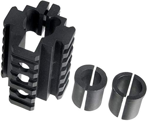 UTG Unisex Tri-Rail Mount for Front Sight Attachment-3 Barrel Sizes Laufmontage, Schwarz, Einheitsgröße EU
