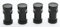 Hudson Reed HLB20 Revive Modern Horizontal Radiator Brackets, Black