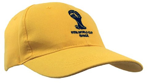 GB Sports Cap World Cup Trophy Baseball, Yellow, One Size