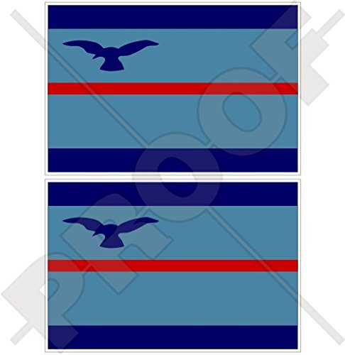 RAF Squadron Leader Command Flagge, UK, British Royal Air Force, 75 mm, Vinyl, 2 Stück