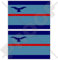 RAF Squadron Leader Command Flagge, UK, British Royal Air Force, 75 mm, Vinyl, 2 Stück