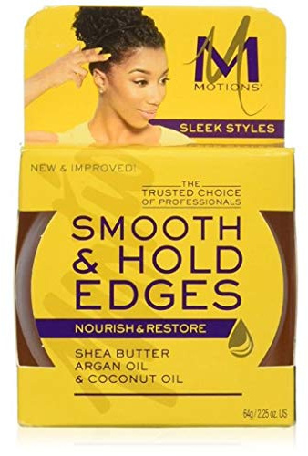 Motions Smooth & Hold Edges Gel with Shea Butter Argan Oil & Coconut (No Sulfates - No Parabens) 64g/2.25oz