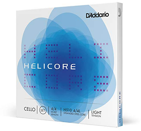D'Addario H510-4/4L Helicore Cello Saitensatz mehrfach verdrillter Stahlkern 4/4 Light