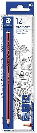 STAEDTLER 110 Tradition Bleistift Zedernholz 4B 12 Stück