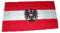 Fahne/Flagge Österreich mit Wappen 60 x 90 cm Flaggen