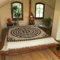 GURU SHOP Wandbehang, Wandtuch, Tagesdecke mit Elefanten Mandala - Design 2, Baumwolle, 220x190x0 cm