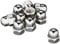Tuerca de sombrerete hexagonal M8 de acero inoxidable A2 DIN1587 tuerca de tapa alta forma; 25 unidades