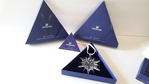 Swarovski Weihnachtsornament Jahresstern 2011 Kristall 7.5 cm Christmas Star 1092037