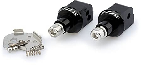 Puig 6645N Footpegs CNC machined aluminium, Black
