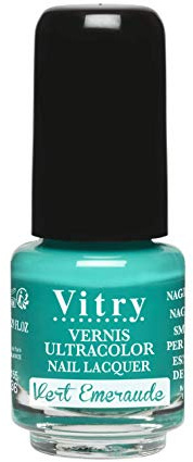Vitry Mini Nagellack, Smaragdgrün, 4 ml