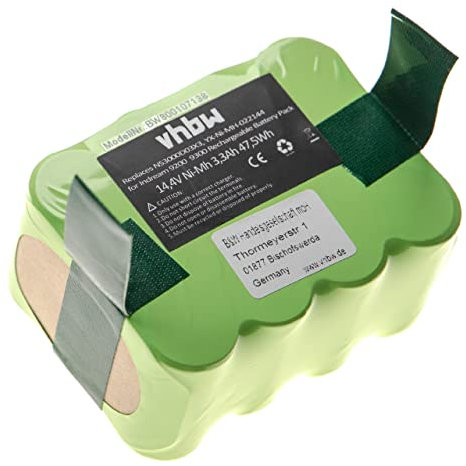vhbw Batería Ni-MH 3300mAh (14.4V) para Herramientas eléctricas, Robots aspiradoras Solac, EcoGenic, R, XR210, XR210C por NS3000D03X3, ...