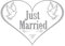 Cartello da parete Just Married
