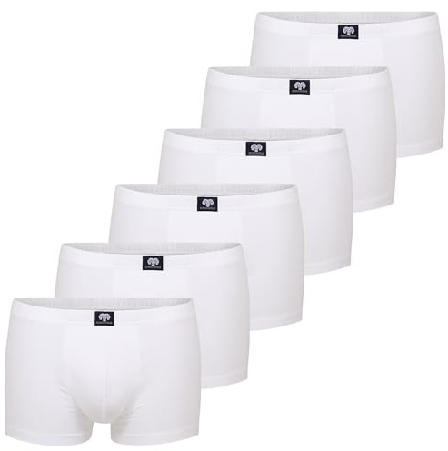 Ceceba Herren Short-Pants, Elastan, Baumwolle, Single Jersey, blau, Melange, 2er Pack