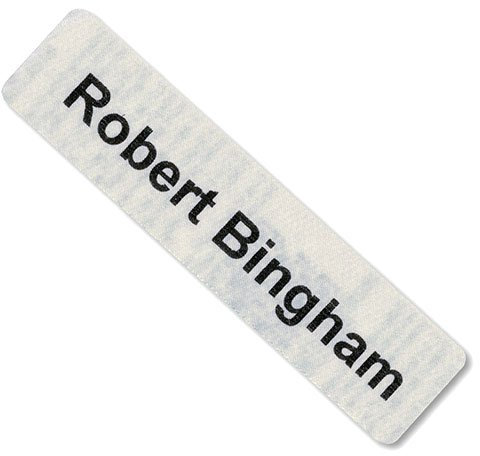 Large ID Printed Name Tapes/Labels IRON-ON School Uniform tags Pre-Cut nametapes in Soft satin fabric - TO SEND PRINTING DETAILS - TO SEND NAME use the GIFT MESSAGE OPTION at the checkout. (6)