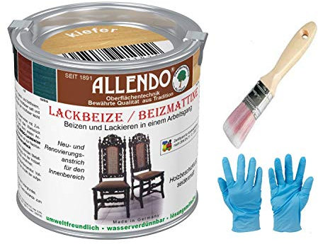 Lackbeize Holzton inkl. Pinsel (375 ml kirschbaum)