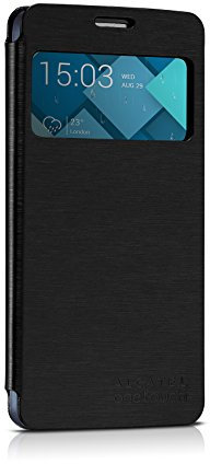 Alcatel One Touch Idol - Schutzabdeckung für Mobiltelefon - Schwarz F-GCGB3320A11C1-A1