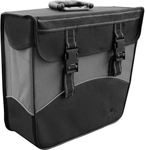 Greenlands Fahrradtasche Packtasche Einkaufstasche Shoppingtasche schwarz weiß (Rechts)