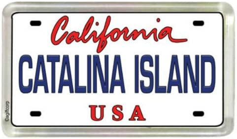 Catalina Island California Nummernschild kleiner Kühlschrank Acryl Sammler Sou...