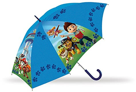 PAW PATROL Licensing KL84647, Regenschirm 40cm manuell, Paw Patrol PW16001 Blau