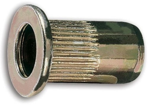Beta 1742r-a/M6 Gewinde Stahl gerändelt Stift Muttern, M6 Gewinde, 9 mm OD, 17 mm Länge (20 Stück)