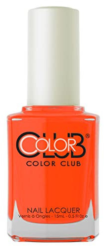 Color Club Color Club Nail Lacquer Wham! Pow! Nail Varnish Glossy Long Lasting 15ml orange