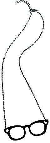 Accessotech Retro Geek Watfarer Glasses Kawaii Charm Pendant Necklace Long Chain Gift Quirky