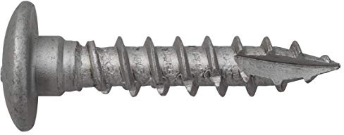 Pfostenschraube / Fixierung von Pfosten / Flachrundkopf / Stahl Ruspert beschichtet / 8 x 40 mm / 50 Stück