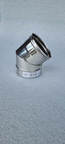 UTILFER Curva In Acciaio 45 Gradi Inox Aisi 304 Spessore 0, 5 Mm - 100
