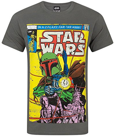 Star Wars Men's Boba Fett Comic T-Shirt