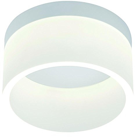 helestra Liv 17 W LED Ceiling Light with Acrylic Diffuser Matt White Diameter: 200 mm Deck Enpot IP30 3000 K Dimmable