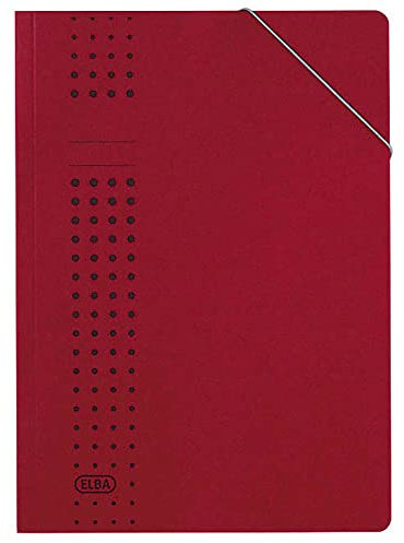 Elba 400010103 Aktendeckel und Aktenhüllen Eckspanner A4 bordeaux