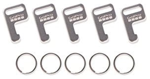 GoPro AWFKY-001 Wi-Fi Remote Attachment Key and Rings, Kit Fissaggio Remote per Chiavi, Nero