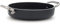 Pentole Agnelli ALSA2106SSPI28 Alblack Casseruola Bassa, in Alluminio, Spessore 5 mm, Fondo Induzione da 10 mm, con 2 Manici in Acciaio Inossidabile, 28 cm, Nero