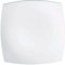 Arc J0592 Piatto Vetro Quadrato Piano, Bianco