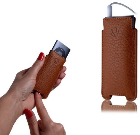 BeyzaCases 14753 Notebook-Hülle Braun MP3-/ MP4-Player-Tasche - MP3-/ MP4-Player-Taschen (Notebook-Hülle, Braun, Apple, iPod Nano 4G, Kratzresistent, 5,08 cm (2 Zoll))