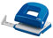 Novus E 216 Locher (16 Blatt Lochleistung, mit Anschlagschiene, für Büro und Schreibtisch) blau glänzend