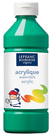 Lefranc Bourgeois - Acrylique liquide Essentiel pour enfants - Bouteille 500ml - Vert clair