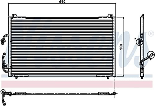 NISSENS 94224 KONDENSATOR KLIMAKÜHLER KLIMAKONDENSATOR ohne Trockner